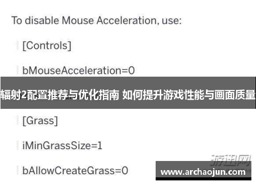 辐射2配置推荐与优化指南 如何提升游戏性能与画面质量
